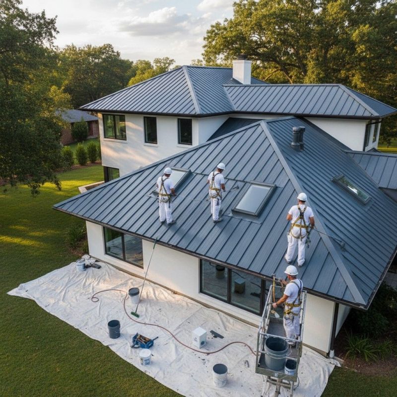 Local Roof Painting pros at work