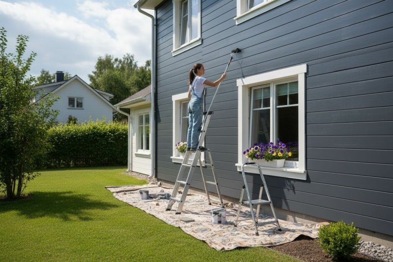 Exterior Staircase Painting in Longmont, CO